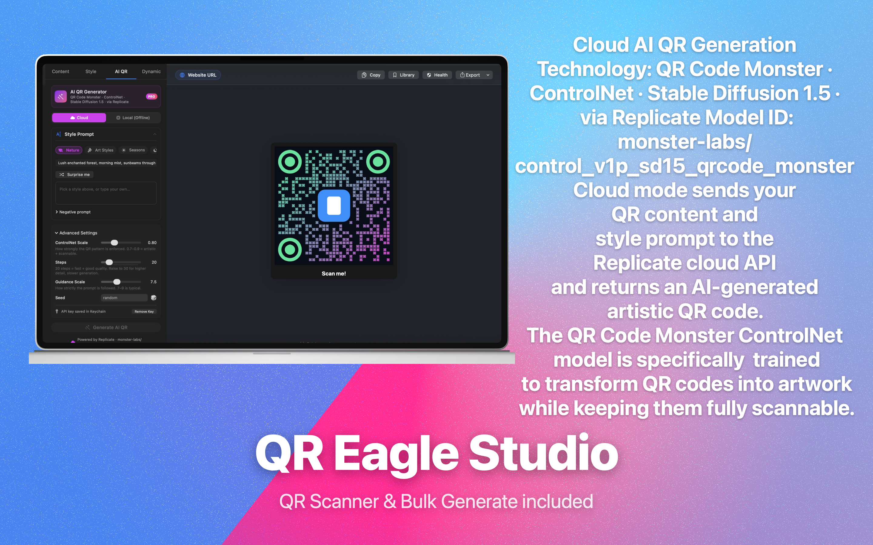 Cloud AI QR — Advanced Settings