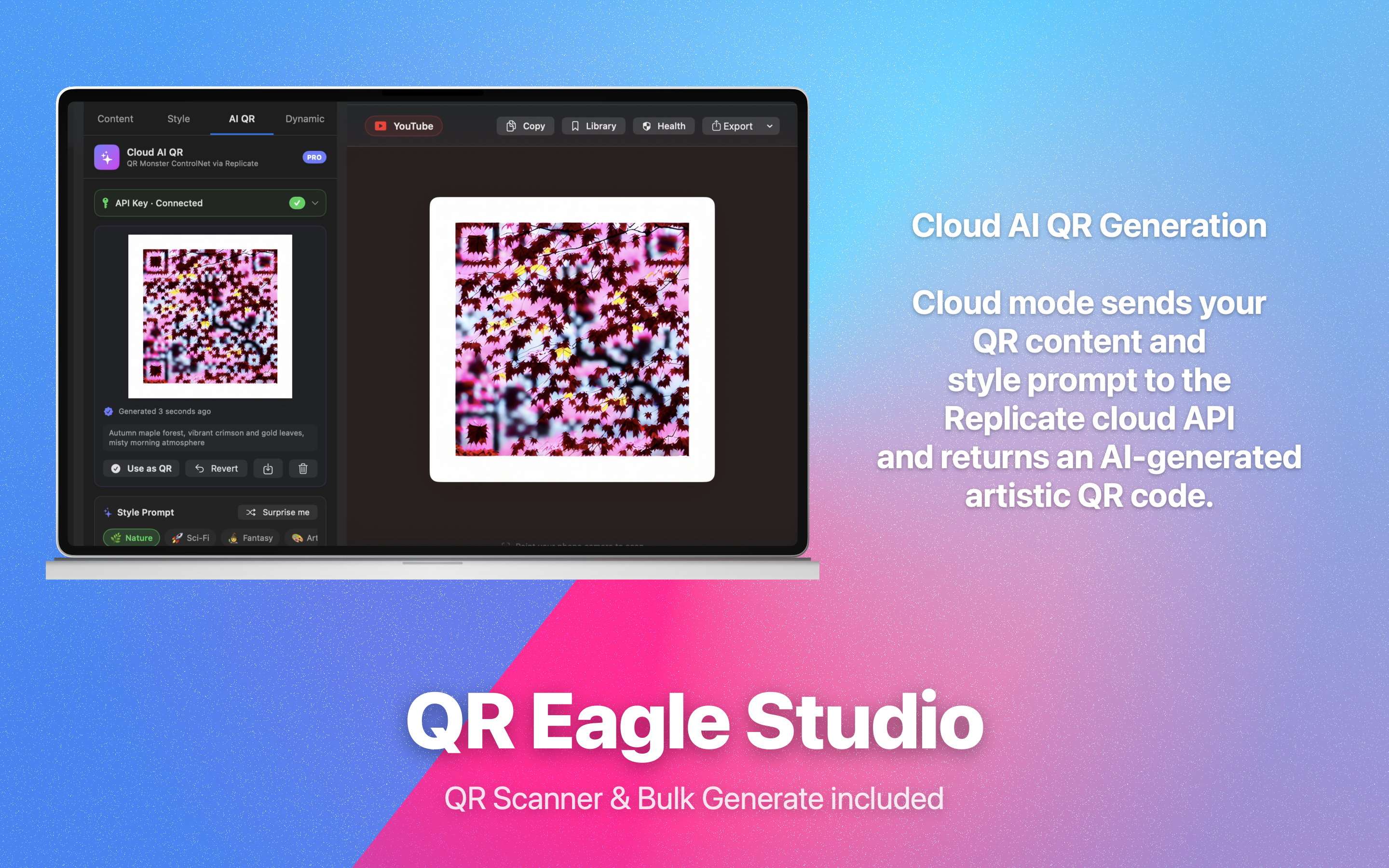 Cloud AI QR — Artistic Result