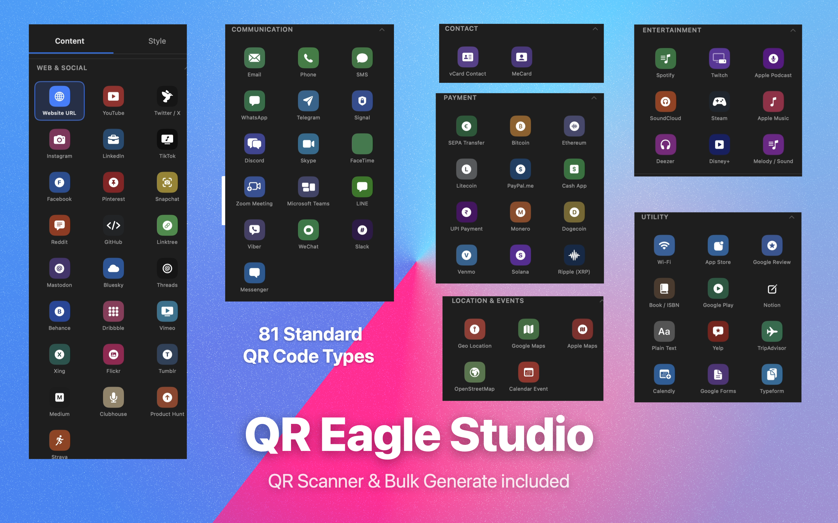 81 Standard QR Types